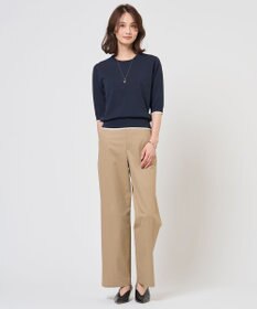 J.PRESS LADIES BASIC HT COTTON クルーネック ニット