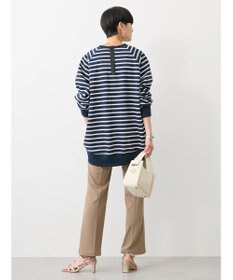 AMERICAN HOLIC バックＺＩＰロゴ刺繍ポンチチュニック