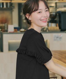 Tiaclasse L 【おのののかさん着用】「サマケア」バックヨークフリルチュニック