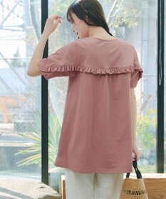 Tiaclasse L 【おのののかさん着用】「サマケア」バックヨークフリルチュニック