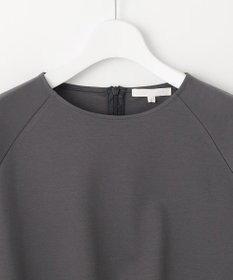 自由区 L クリアコットンポンチペプラム カットソー