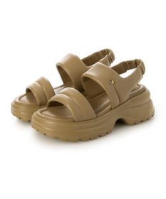 ing <ing>厚底ダブルベルトスポーツサンダル