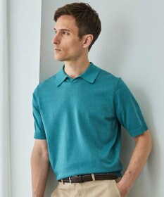 GOTAIRIKU 【洗濯機可】テーラード DRESS BIZ スキッパーニットポロ
