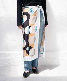 Marca ＜秋の新色！＞ 【the PORT by marca】LIGHT 大判 シルクツイル スカーフ