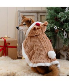 PET PARADISE ペットパラダイス トナカイさん ポンチョ 中型犬 大型犬