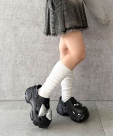 WEGO 【SMLサイズ展開】パーツ付き厚底ラバーサンダル