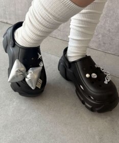 WEGO 【SMLサイズ展開】パーツ付き厚底ラバーサンダル