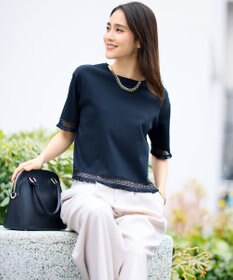 自由区 L 【SHIHOさん着用】コンパクトハイゲージフリンジ Tシャツ