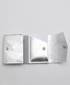 blancle メタリックレザー 三つ折りウォレット
