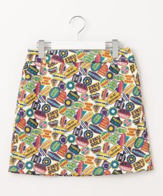 23区GOLF 【WOMEN】【吸水速乾】ステッカープリント スカート