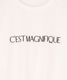 UNFILO L BEAUTY FORM ロゴ刺繍 半袖Tシャツ