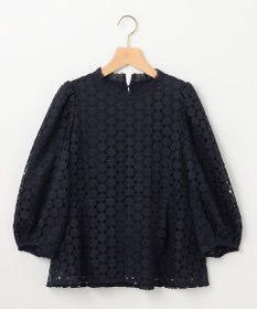 組曲 S 【WEB限定】フラワーレース ペプラムトップス