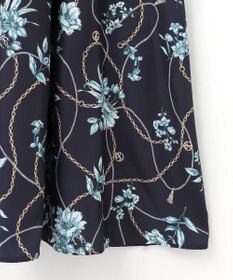 ANY SIS L 【洗える】スカーフデザインプリント ワンピース