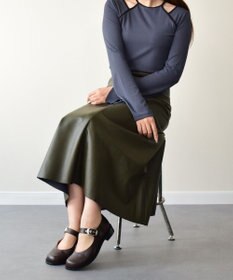 INTER-CHAUSSURES 【ANGEL ALARCON】オブリークトウストラップシューズ