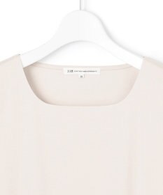 23区 L 【洗える】ダブルスムース スクエアネック カットソー