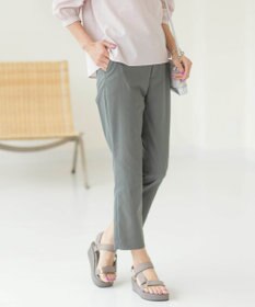 J.PRESS LADIES L 【洗える・撥水】中空タスランチノ テーパード パンツ