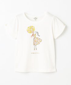 組曲 KIDS 【110-140㎝】ひまわりブーケ Tシャツ