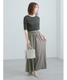 Te chichi ラメメランジリブニット
