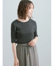 Te chichi ラメメランジリブニット