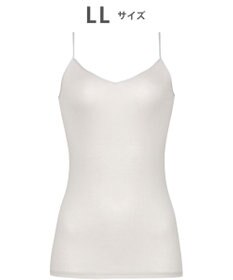 WACOAL インナー 【なめらかコットン】 キャミソール 綿100％（身生地） オーガニックコットン（身生地） 吸汗性 通気性 ネックふかめ Vネック レディース CLA122 /ワコール