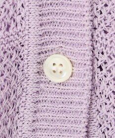 J.PRESS LADIES L 【洗える】PATTERN MESH ドルマンスリーブ カーディガン