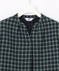 J.PRESS LADIES L シズルチェック バンドカラー カットソー