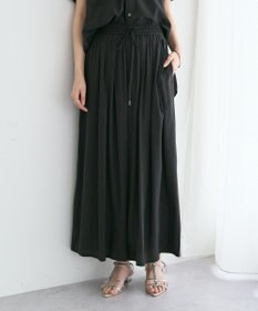 YECCA VECCA 【セットアップ可能】シルキータックワイドパンツ