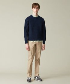 J.PRESS MEN ドライコットン シャドーボーダーニット