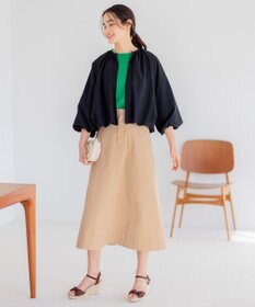 組曲 【洗える】サッカーストレッチ ブルゾン