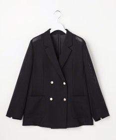 ANY SIS L シアーメッシュ ダブルジャケット