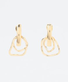 ANY 【WEB限定】オーバルダブルリングピアス(両耳用)