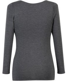 Wing カップ付きインナー あったか素材 ブラトップ ラク きれいなバストシルエット 【シンクロブラトップ  保温タイプ】 8分袖 長袖 秋 冬 ET1864 ウイング／ワコール