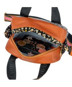 tsumori chisato CARRY マルチチェック 2way ミニボストン ハンドバッグ ショルダーバッグ