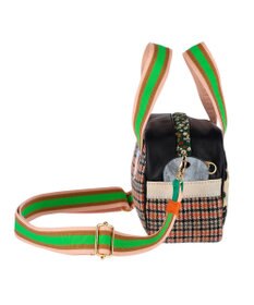 tsumori chisato CARRY マルチチェック 2way ミニボストン ハンドバッグ ショルダーバッグ