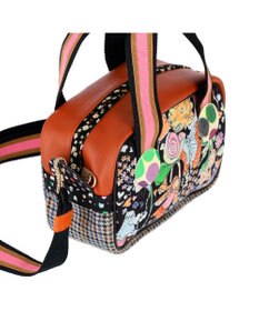 tsumori chisato CARRY マルチチェック 2way ミニボストン ハンドバッグ ショルダーバッグ