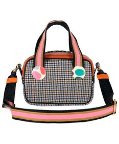 tsumori chisato CARRY マルチチェック 2way ミニボストン ハンドバッグ ショルダーバッグ
