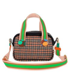 tsumori chisato CARRY マルチチェック 2way ミニボストン ハンドバッグ ショルダーバッグ