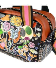 tsumori chisato CARRY マルチチェック 2way ミニボストン ハンドバッグ ショルダーバッグ