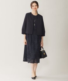 自由区 S 【洗える】グログランパフスリーブ ジャケット