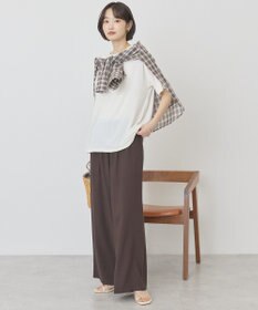AMERICAN HOLIC 【先行予約】【マルチ機能】配色ステッチルーズTシャツ