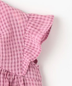 組曲 KIDS 【100㎝】ギンガムサッカー ワンピース