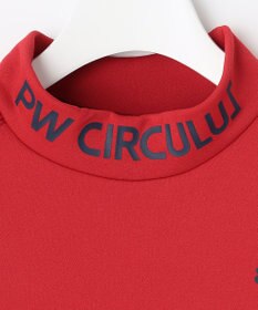 PW CIRCULUS 【WOMEN】【ストレッチ/軽量】バックロゴ 長袖 モックネック シャツ