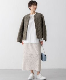 23区 【洗える】ジオメトリックレース Iライン スカート