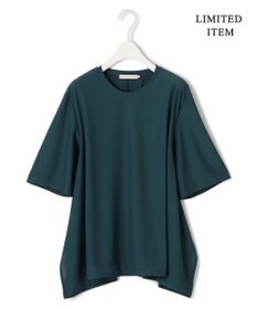 ICB L 【WEB限定・洗える】シアートリコット ペプラムカットソー