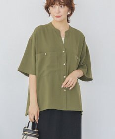 AMERICAN HOLIC ミリタリーWポケットスキッパーシャツ