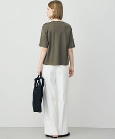 ICB L レースコンビ ロゴTシャツ