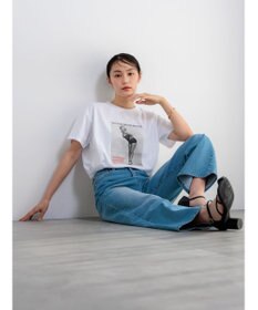 Te chichi マリリンモンローモノクロフォトTシャツ