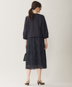 自由区 S 【洗える】グログランパフスリーブ ジャケット