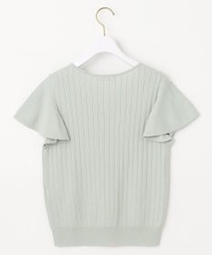 ANY SIS S 【洗える】パール調ポイントフレアスリーブ ニット