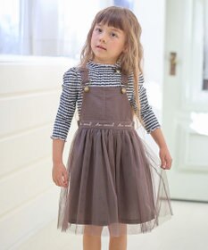 ANY KIDS チュール付き ジャンパースカート